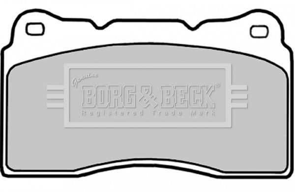 BORG & BECK Комплект тормозных колодок, дисковый тормоз BBP1784